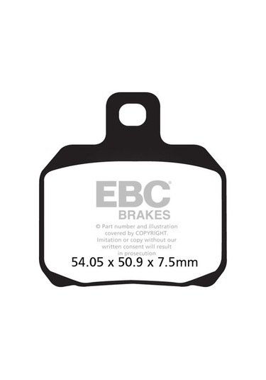 Ducatı Monster / Dark 821 2014 Ebc Arka Fren Balatası Sfa266