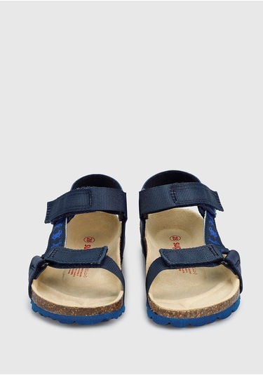Superfit Mavi Deri Erkek Çocuk Düz Sandalet Mavi