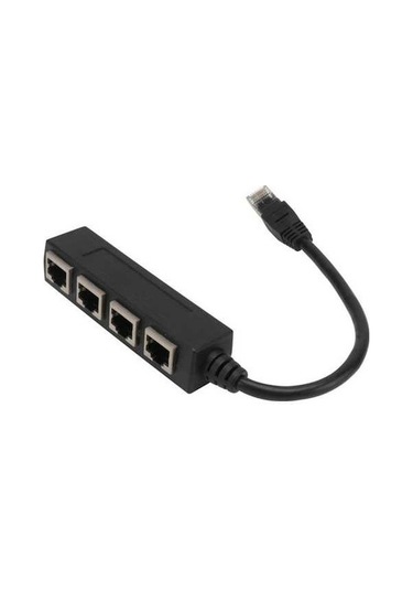Ebitda Rj45 Ağ Adaptörü, Ethernet Ağ Dönüştürücü, 1-4 Rj45, Kablosuz Cihazlar İçin