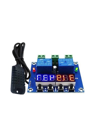 Pazly Zfx-m452 Nem Ve Sıcaklık Kontrol Modülü Dijital Termostat Mavi
