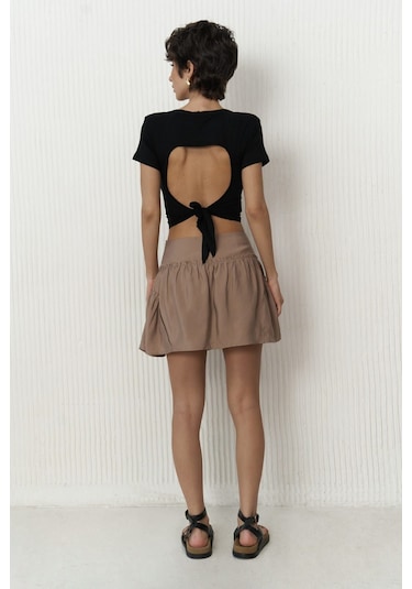 Mai Collection Mai Studios Co. Elettra Koyu Vizon Mini Etek Vizon