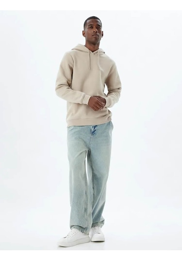 Koton Erkek Sweatshirt Bej 5wam70001mk 25ky59000107 Y5919 Bej