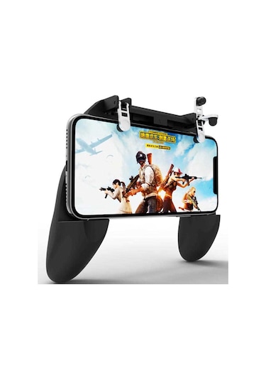 Kilifone - Telefon Oyun Aparatı W10 Mobil Game Controller Oyun Aparat Konsolu - Şeffaf - T6203