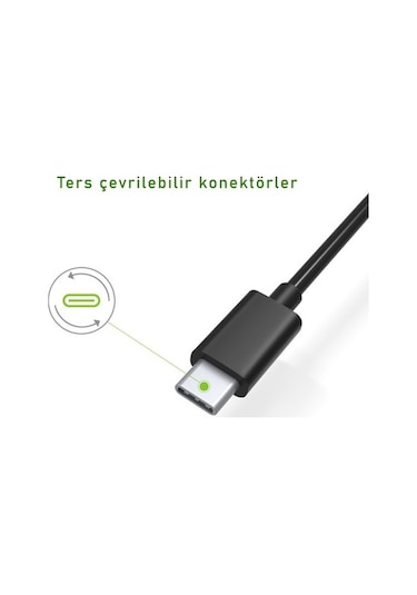 Omars Usb Type-C 3A Şarj Ve Data Kablosu - Siyah