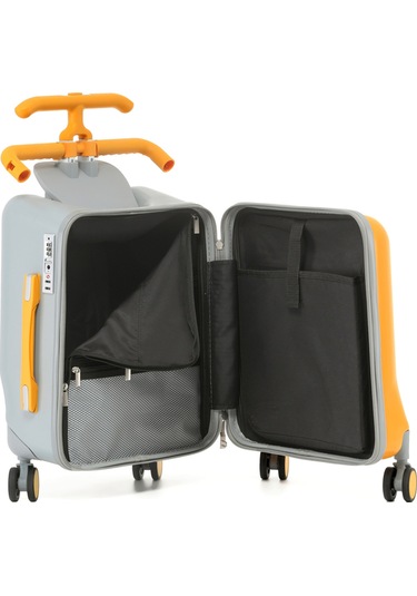 Free Like The Wind Binilebilir Çocuk Valizi Kabin Boy, Düşme Engelleyici Sarı