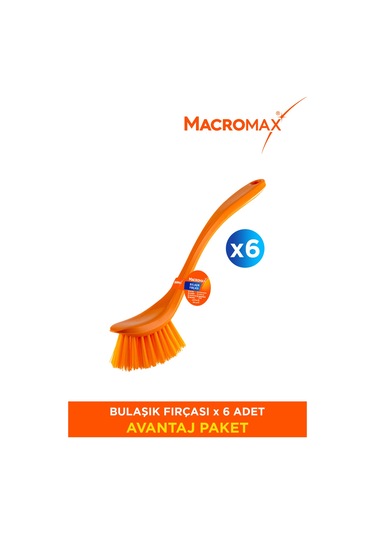 6'lı Rengarenk Bulaşık Fırçası