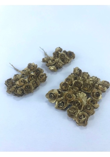 FdayAksesuar Gold Renk Kağıt Çiçek FRDY15173