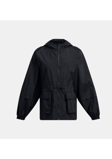 Kadın Ua Crinkle Dokuma Ceket 1386455-001 Siyah