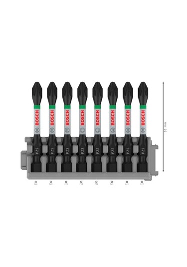 Professional Accessories 2608522331-tornavida Ucu "set" Impact Control Pz2 50 Mm 8-parça, 0 W, 0 V