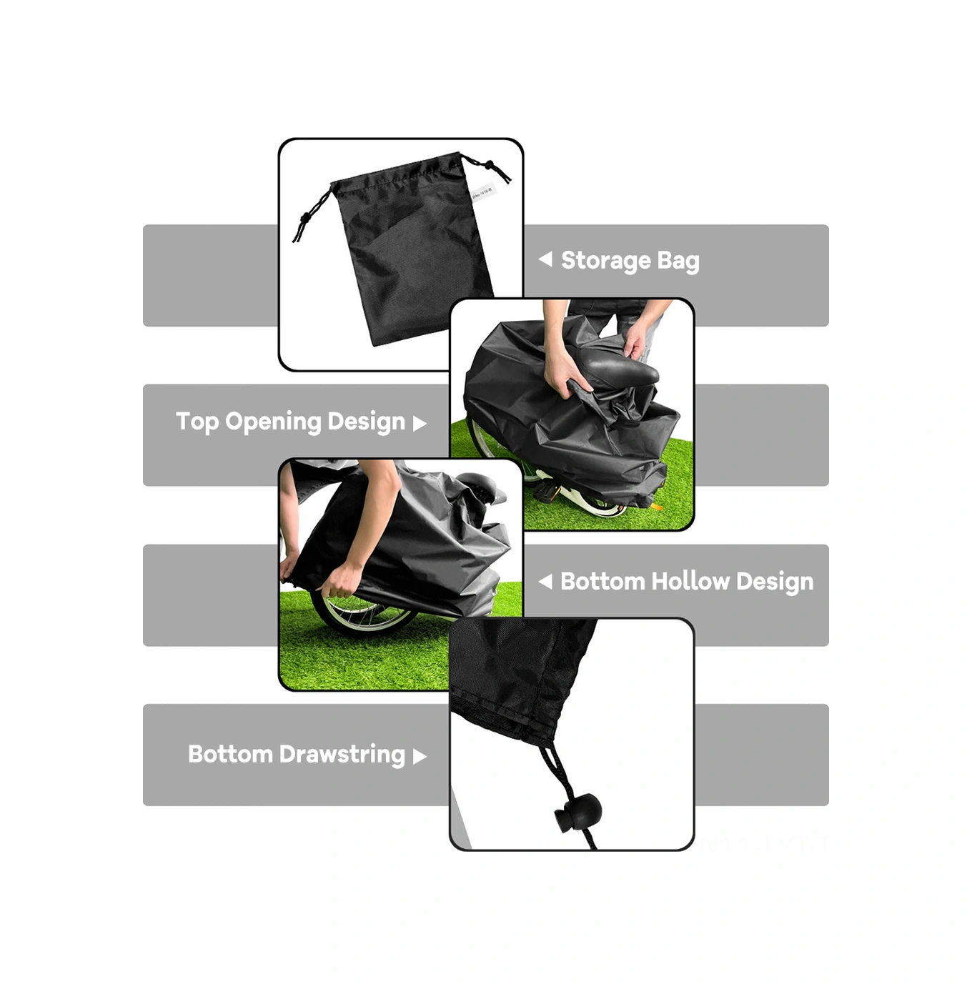 Youtek 20-22 İnç Bisiklet Çantası, 420d Oksford Kumaşı, Taşınabilir Hafif, B Tipi, Folding Bisiklet Depolama Çantası Çok Renkli