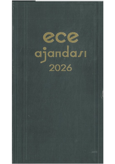 Ece 2026 Ticari Ajanda Asya Günlük Çizgili 17x33 Siyah