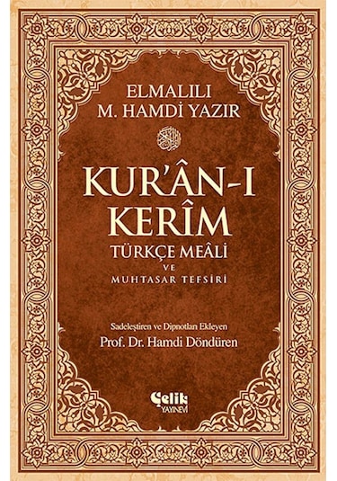 Kuran-ı Kerim Türkçe Meali ve Muhtasar Tefsiri - Orta Boy Elmal 9786055457662