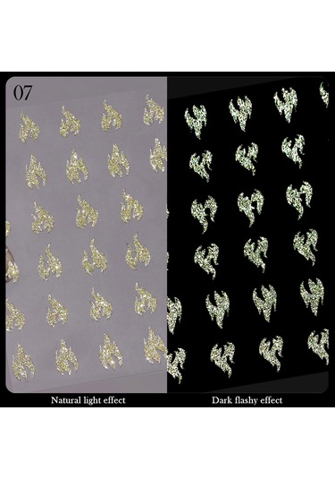 3d Reflektif Efekt Nail Art Sticker Model - 7 55881-7