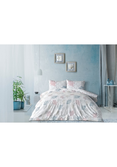 Doqu Home Marine Nevresim Takımı Marina Çift Kişilik - Beyaz