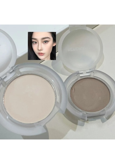 Tek Renkli Mat Beyaz Vurgulayıcı Paleti Kalıcı Yüz Şekillendirici Gölge Doğal 01 C01