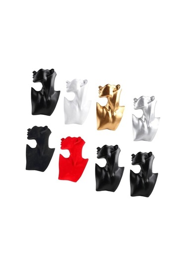 Trendooze Vitrin Tutucu Stilia-l Siyah Sergileme Reçine Reçine Mücevher Malzeme L+siyah Kolye Dy