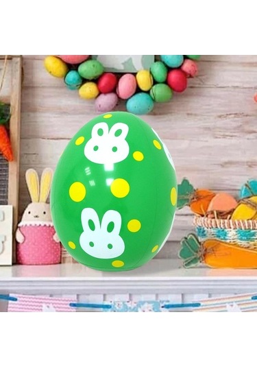 Pazly Yumurtası Yeşil Suntek Şişme Paskalya Ev Dekoru Dekorasyon Qw