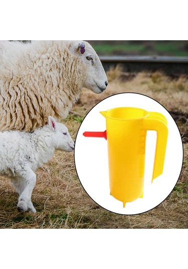 Suntek 800ml Kuzu Besleme Kapları Küçük Kuzu Keçi Sarısı