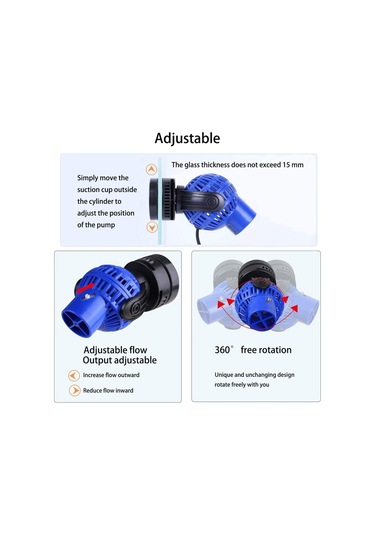 Våg Pump 4000l/h 6watt Våggenerator Cirkulationspump För Akvarium 60 8