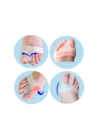 Büro Ev Ofis Personeli İçin Makaralı Ayak Parmak Metatars Korur Silikon