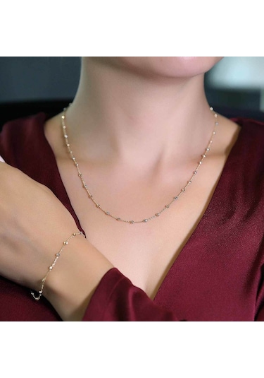 Altınbeyı Tek Sıralı Dorika Set 14 Ayar Altın 4.30 Gram