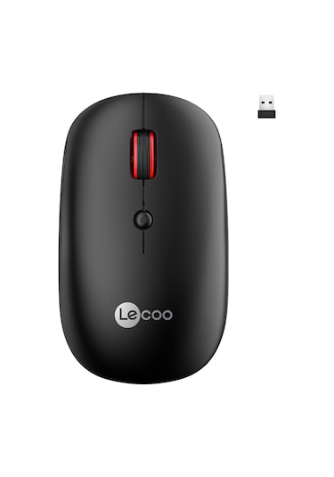 Lecoo WS211 Kablosuz 1600DPI 6 Tuşlu Çift Modlu Şarj Edilebilir Optik Mouse