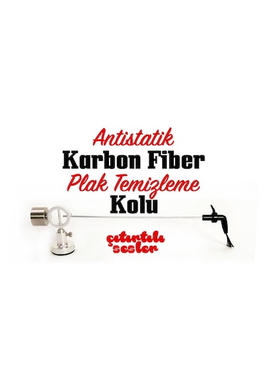 Çıtırtılı Sesler Karbon Fiber Plak Temizleme Kolu
