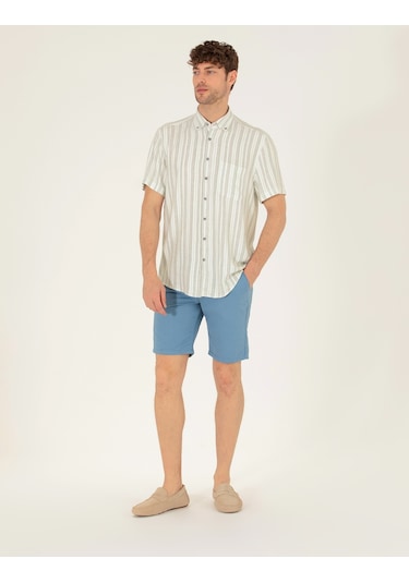 Pierre Cardin Erkek Koyu Mavi Şort / Bermuda 50264863-vr032 Koyu Mavi