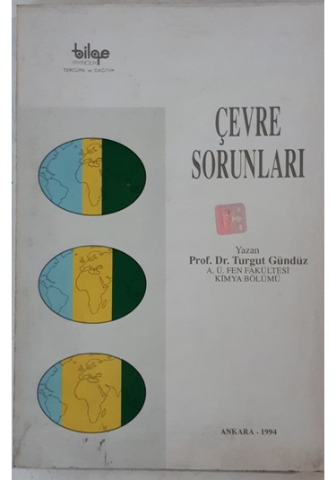 Çevre Sorunları Turgut Gündüz 1994 Yılı Basım