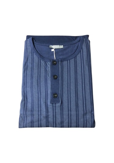 Pijadore Erkek %100 Pamuk Süprem Mevsimlik Uzun Kollu Pijama Takımı 1949 Lacivert