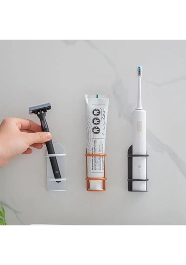Maoyaya Duvara Monte Elektrikli Diş Fırçası Tutucu, Yumruksuz Çok Renkli Takım, Pratik Aksesuar Çok Renkli