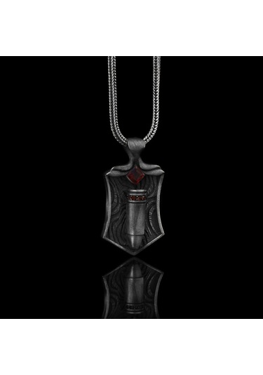 Zirkon Taşlı Motifli 925 Ayar Gümüş Kolye