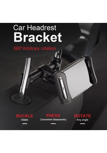 Singree 360 Derece Dönebilen Araç Başlık Yastığı Tablet Ve Telefon Tutucu - Dayanıklı Ve Hafif
