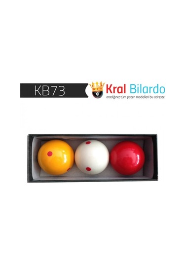 Bilardo Topu Karambol Benekli Üçbant Topu
