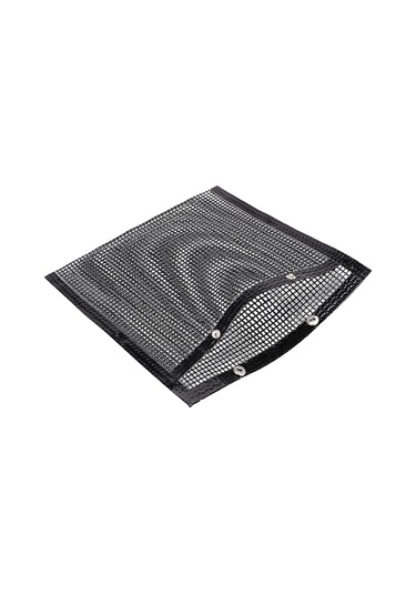 30x24cm Fiberglas Barbekü Izgara Torbaları Örgü Kese Isıya Dayanıklı Barbekü Et Sebze Izgara Çantası Bpa İçermez, Fda Sertifikalı - Siyah