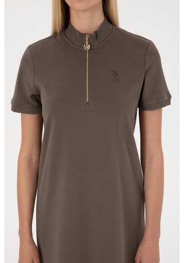 U.s. Polo Assn. Kadın Vizon Elbise Örme 50314216-vr052 Vizon