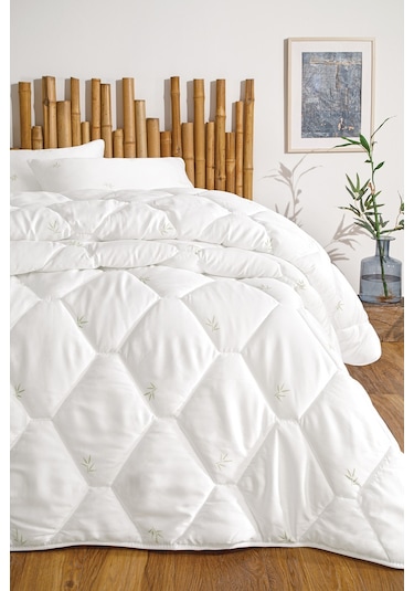 Yataş Bedding Nuevo Bambu Tek Kişilik Yorgan 300 gr/m2 - Beyaz