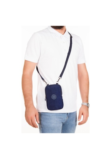 Newish Polo Suya Dayanıklı Krinkıl Kumaş Lacivert Kadın Çapraz Omuz Ve Bel Çantası - Kadın Lacivert