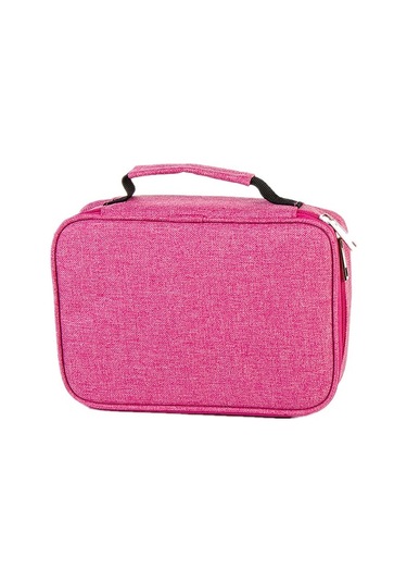 Agoodshop Büyük Kapasiteli 72 Kalem Bölmeli Kalemlik 3bp-yeşil