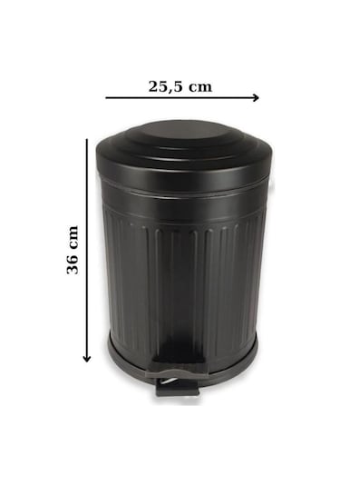 Digithome 12 Lt Soft Close Kapak Çöp Kovası Siyah 4005s C1-1-163