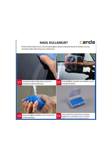 Kil Hamuru Araç Oto Yüzey Temizleme 3m Nano N11.2907