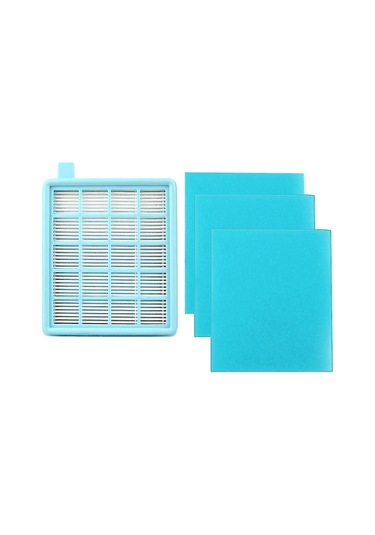 Geeroyoo Philips Süpürge İçin Kaliteli Hepa Filtre Seti - Buffalo-mistral Uyumlu, Temizlik Performansını Artırır, 1 Filtre + 3 Filtre Pamuk