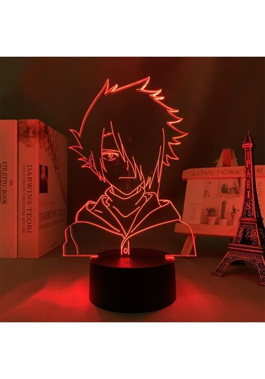 Wj 3d Led İllüzyon Lambası Anime The Promised Neverland Ray Figürlü Gece Lambası Erkek Kız Odası Dekoru Rgb 16 Renk Masa Lambası Çocuklar İçin Doğum Günü Noel Hediyesi Çok Renkli
