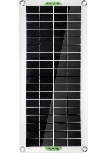 Youmex 30w Esnek Çok Kristal Güneş Paneli Seti - Güneş Paneli + Stabilizör Kontrol Kutusu + 4 Süksiyon Çubuğu + Araç Şarj Cihazı + Akü Klemensi