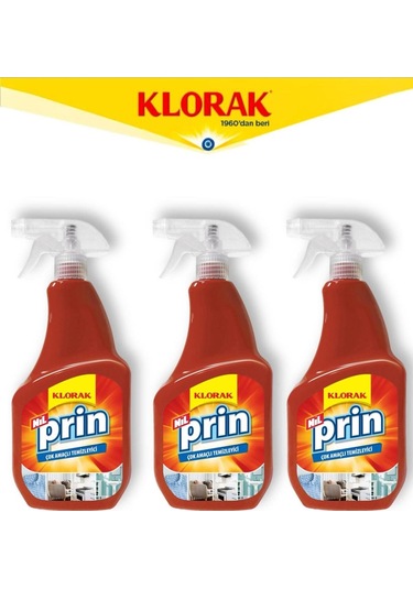 Nilprin Çok Amaçlı Temizleyici 750 Ml 3 Adet 3'lü Set