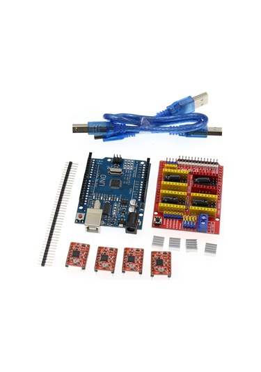 Wezone Cnc Shield V3 Geliştirilmiş Kit: 3d Yazıcı Ve Oyma Makinesi İçin Nano Uno R3 + 4988 Motor Sürücü Seti