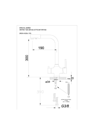 Real Stone K012 Gri Mutfak Evyesi + Abant Arıtmalı Mutfak Bataryası Gri