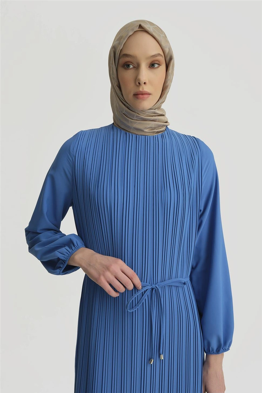 Armine Elbise Ortd9435-1 Bebe Mavisi Mavi