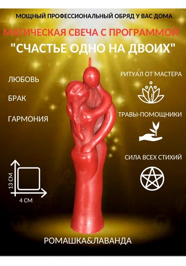 Svecnaa Masterskaa Magia Ogna Aşk İçin Sihirli Mumlar 227798130 Kirmızı