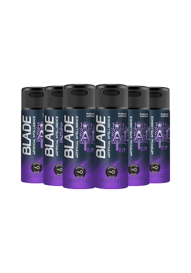 Blade Artificial Intelligence 2.0 Erkek Sprey Deodorant 6 x 150 ML